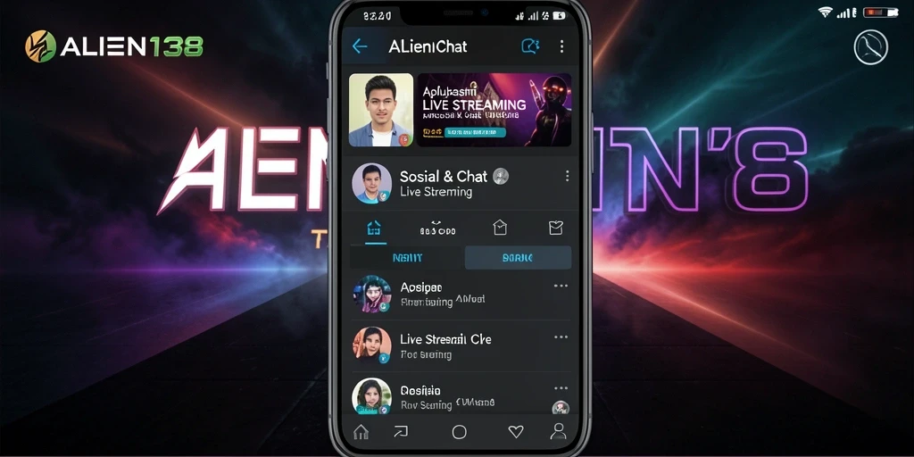 Antarmuka ALIEN138 yang menarik untuk Live Streaming.