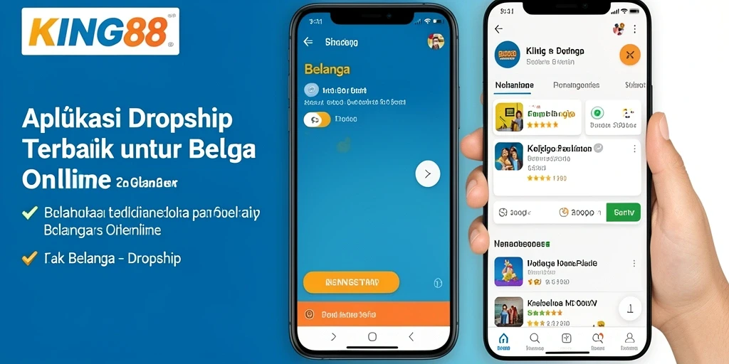 Tampilan antarmuka aplikasi KING88 yang sederhana dan fungsional.