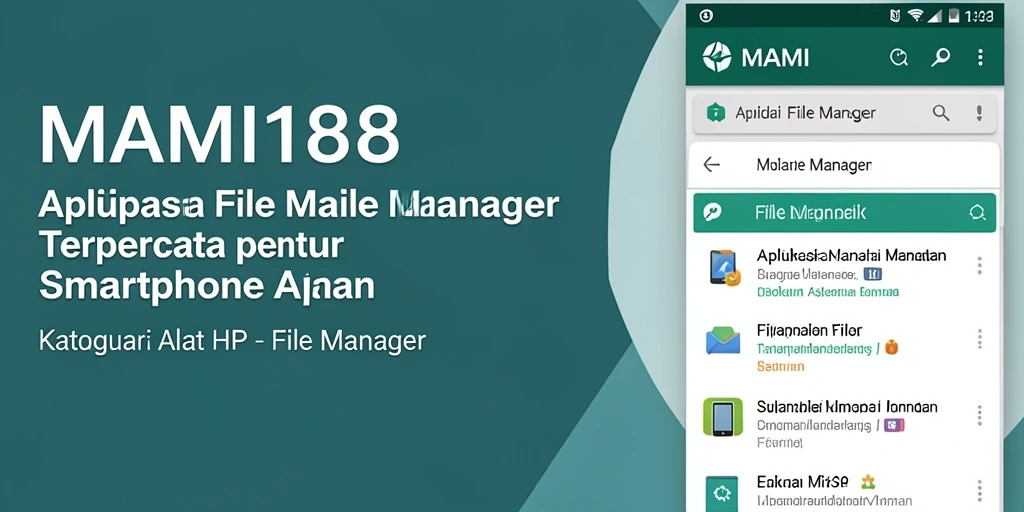 Antarmuka aplikasi MAMI188 memudahkan pengguna mengelola file.