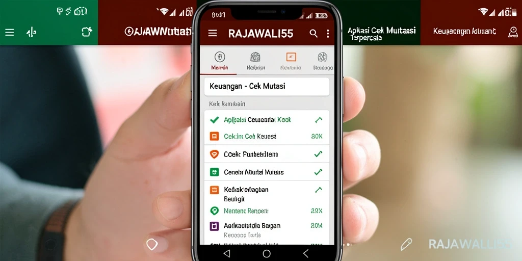 Tampilan antarmuka RAJAWALI55 yang sederhana dan fungsional.
