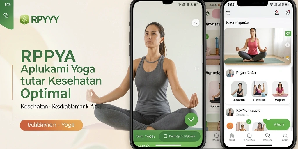 Tampilan antarmuka aplikasi RPYYY yang ramah pengguna untuk sesi Yoga.