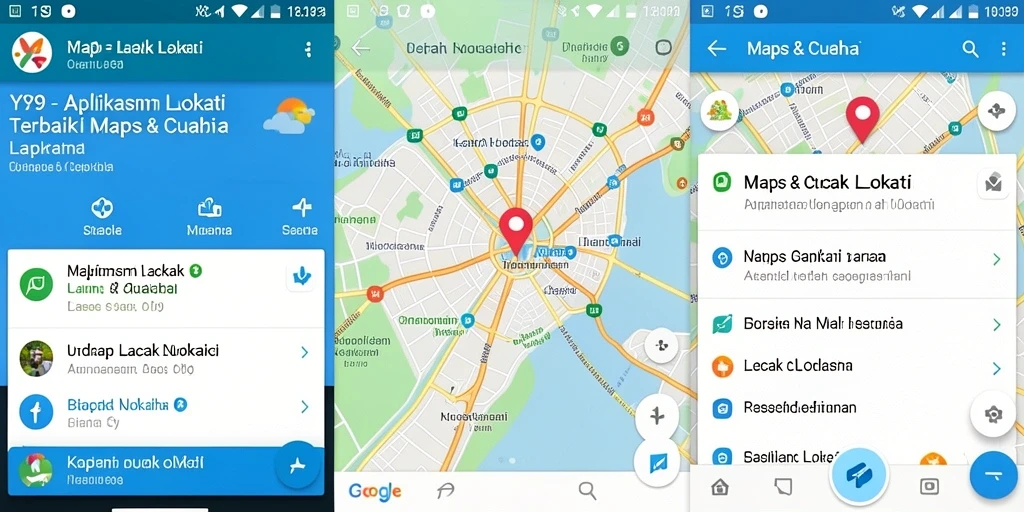 Tampilan antarmuka Y89 yang jelas untuk fitur Lacak Lokasi.
