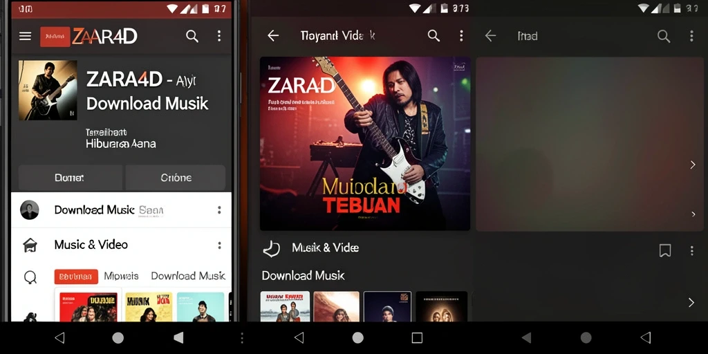 Antarmuka ZARA4D dengan pilihan lagu musik terlengkap.